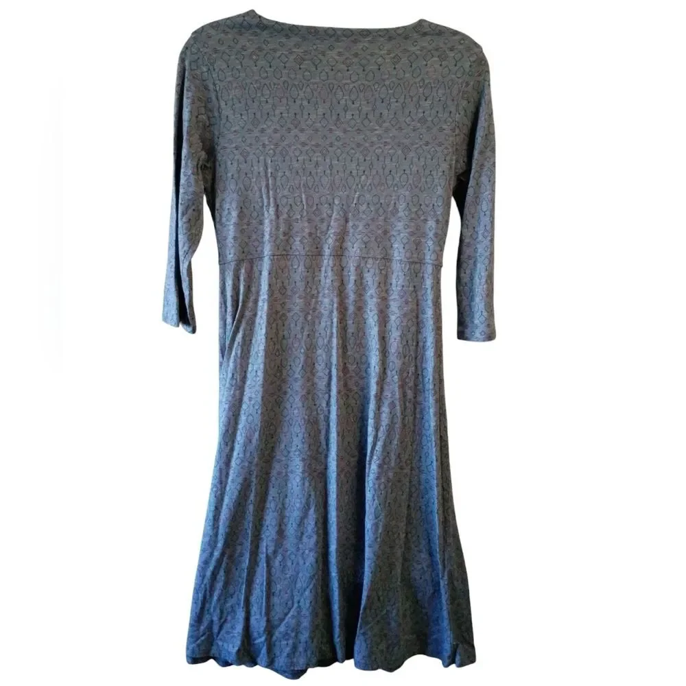 Toad&Co Rosalinda Dress Blue Size Small Outdoor Camp Sporty Athleisure Organic